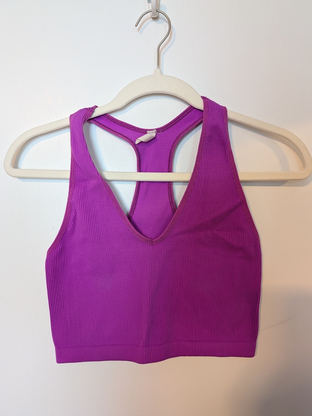 Free People Movement Magenta Ribbed Racerback Bralette